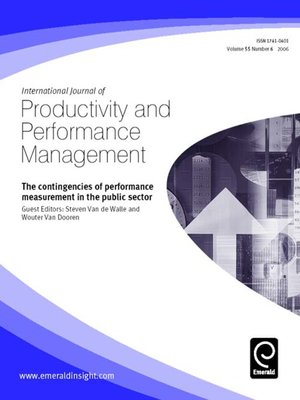 cover image of International Journal of Productivity and Performance Management, Volume 55, Issue 6